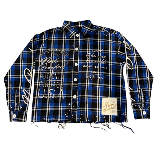 Noel Flannel T-Shirts Blue